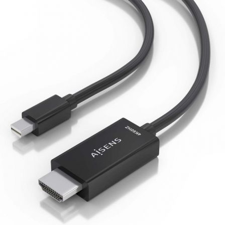 Aisens Cable Conversor Mini DisplayPort a HDMI 4K@60Hz, 5m, Negro